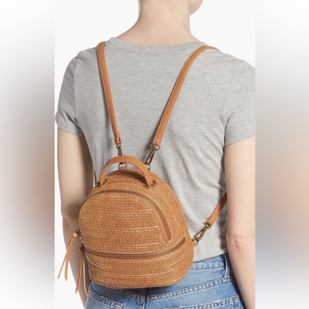 Malibu Skye Raffia Convertible Backpack
